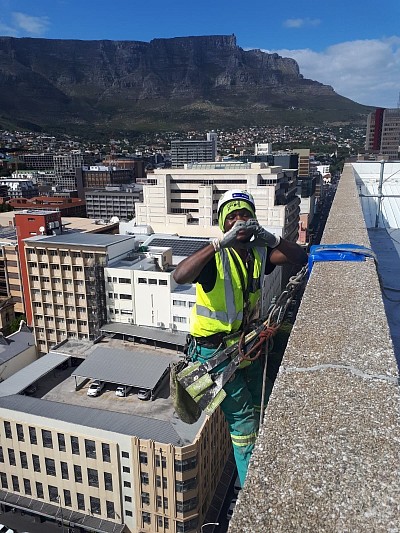 views of Table Mountain while working